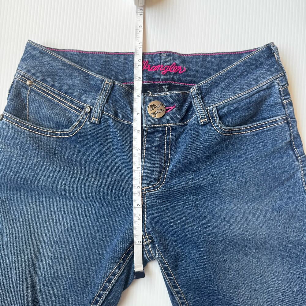Wrangler Y2K Low Rise Bootcut Jeans Rhinestone Cowgirl Western Rodeo Barbie Sm - Picture 11 of 15